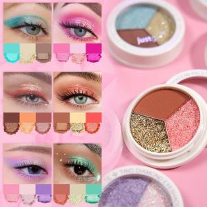 Custom 3 Colors Duochrome Eyeshadow Palette Perfect For All Skin Tones