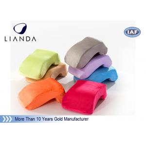 China Velvet cover Memory Foam Pillows Customized LOGO for Office Nap , ROHS TUV certificate supplier