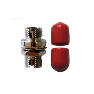 Red color Ceramic or Bronze Sleeve FC Fiber Optic Adapter contains the interconnect sleeve