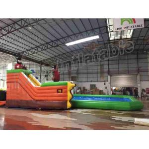 Amusement Park Slide Durable Inflatable Water Fun Special For Kids / Adults