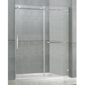 10MM Clear Tempered Sliding Glass Shower Doors Easy Installation SGCC Certification