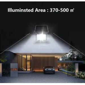 6000K Solar Powered Flood Lights Aluminum ABS House 2 Remote Control + Lighting Control + Battery Indicator O