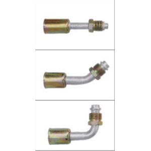 China #6 #8 #10 #12 Al joint with R12 high & low pressure valve ( Female Flare) / auto air conditioning hose fitting wholesale