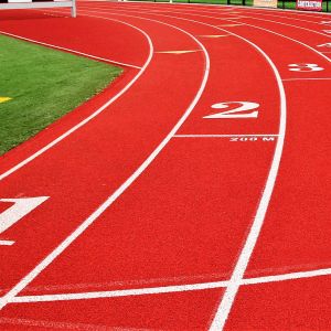 China Красный цвет толщины следа 13mm основания EPDM высокой упругости резиновый Jogging wholesale