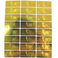 China Waterproof Hologram Security Stickers , Gold Sticker Printing In 2D / 3D Labels on sale