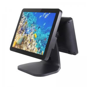 Aluminum Dual Touchscreen Tablet Pos System , Fanless Cpu Motherboard Liquor Store Pos System