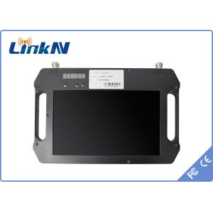 Handheld COFDM Video Receiver AES256 Encryption FHD CVBS H.264 with Display and Battery Powered