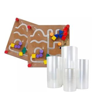 China High Shrinkable Ratio 12mic - 40mic Five - Layer Center - Folded POF Shrink Roll For Toy wholesale
