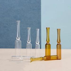 China 1 ml 2 ml 5 ml Estándar ISO Estándar chino Ámbar Transparente USP Ampola de vidrio tipo I para inyección farmacéutica supplier