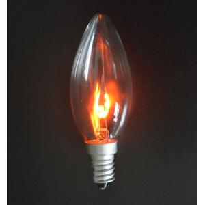 China C35 3w E14 Led Flame Effect Light Bulb Globe Flame Bulb Warm White Energy Saving supplier