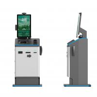 China Hotel Self Check In Kiosk Free Standing With Document Scanning / Payment Collection on sale