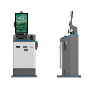 China Hotel Self Check In Kiosk Free Standing With Document Scanning / Payment Collection supplier
