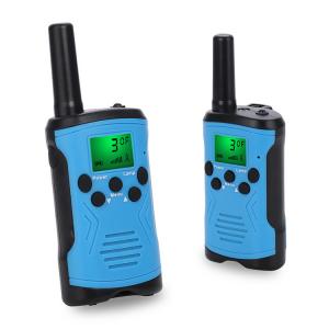 Handheld UHF Walkie Talkie Toy Plastic Mini Microphone 400-470MHz For Game Playing