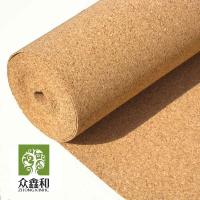 China Nature Cork Floor Underlayment 2mm Thickness Cork Flooring Noise Reduction on sale