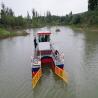 China Duckweed Mowing Boat 1.8m Cutting Width 5 CBM Hopper wholesale