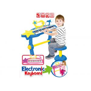 China Electronic Piano Keyboard For Kids 37 Key Children's Musical Toys Blue / Pink Color supplier