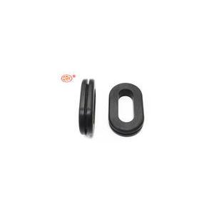 China Black 70 shore A EPDM Aging Resistance Oval Rubber Grommet for Tubing supplier