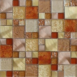 300x300mm mosaic kitchen wall tiles,backsplash mosaic tile,golden color