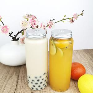 China 500ml Reusable PET Bottle with Screw-On Cap, Food Grade Clear Container for Milk, Iced Tea, Coffee supplier