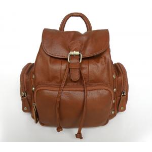 China Wholesale Price Unique Style Vintage Tan Leather Backpack Shoulder Bag #3013B-1 supplier