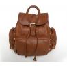 China Wholesale Price Unique Style Vintage Tan Leather Backpack Shoulder Bag #3013B-1 wholesale