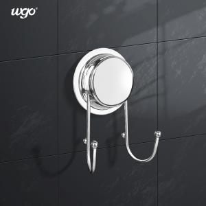 China Suction Double Hook Stainless Steel Towel, Robe, Spoon Rack, Kitchen Storage Hook supplier