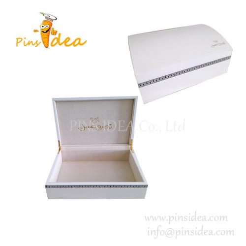 2015 New Style Luxury Gloss White Desk Organizer Box, Vaulted Lid, Custom Design