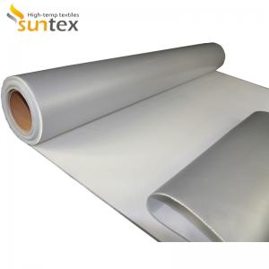 China SUNTEX One Side Silicone Coated Fiberglass Cloth Steam Pipe Insulation Material supplier
