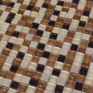 300x300mm mosaic glass tile backsplash,mosaic wall tile,mix color