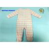 Stripe AOP Baby Pram Suit 100% Polyester Micro Fleece Long Sleeve Coverall