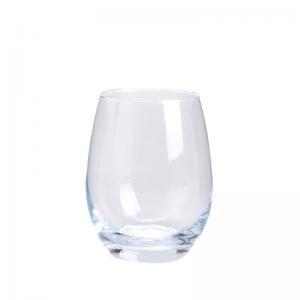 Round Stemless Crystal Wine Glass 14OZ Sleek And Modern Design