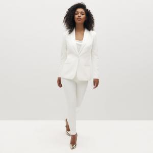 38% Poly Womens White Pants Suits Dressy 19% Rayon