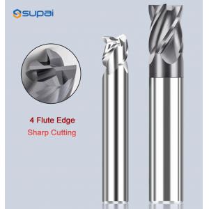 Short Edged 4 Flute End Mill CNC Machining Solid Carbide Milling Cutter For Metal