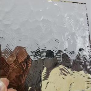 Customized Patterned Tempered Glass Decorative Architectural Embossed Pattern Glass