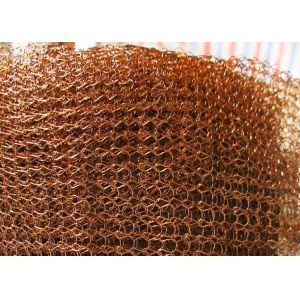China Distillation Column Copper Knitted Wire Mesh Packing with 0.16mm Wire Diameter 60mm Width and High Filtering Efficiency wholesale