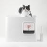 China Compact Cat Litter Box Rectangular Shape Space Saving Litter Box wholesale