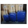 China Hard Case ABS PC Silver Aluminum Trolley Luggage 20 / 24 / 28 Inch Waterproof wholesale