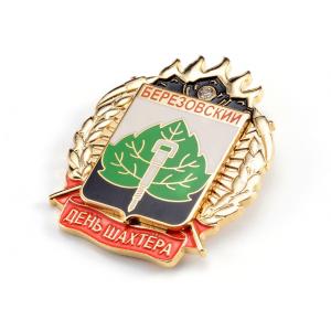 China Zinc Alloy Metal Pin Badges No Smell Epoxy Coating With Personalised Logo supplier