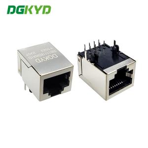 China DGKYD59211118GWA1DY1022 Shielded Modular 8pin Female RJ45 Ethernet Connector Without LED supplier