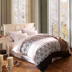 China Home Textile King Size Cotton Bedding Sets Beautiful Design Washable supplier