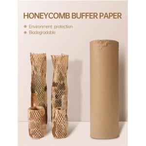 Eco Friendly Buffer Kraft Wrapping Paper Cushion Void Filling Roll