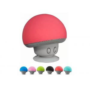 China Colorful Cartoon Mushroom Bluetooth Speaker , Portable Wireless Mini Speakers With Sucker supplier