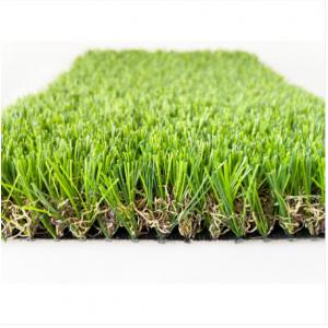 China Green Color Plastic Lawn Landscaping Synthetic Artificial Turf Carpet Grass for Garden supplier