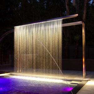 Commercial Swimming Pool Rusty Steel Water Feature Customizable Innovative For Outdoor