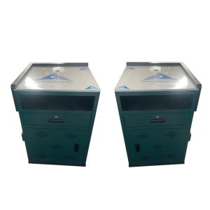 China Contador de supermercado de diseño modular con altura ergonómica y tapa de acero inoxidable resistente a los arañazos wholesale