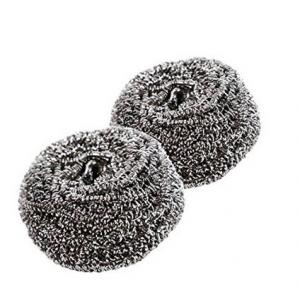 China Round Shape Stainless Steel Cleaning Ball , Harmless To Skin Stainless Steel Scouring Pad supplier