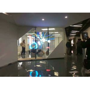 China Echada transparente SMD2121 del pixel de la exhibición 4.8m m de la película LED de la pantalla de cristal LED del RGB supplier