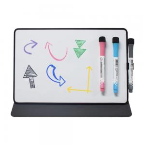 Foldable Educational Learning Products A4 A5 Dry Erase Whiteboard With Leather Protective Sleeve