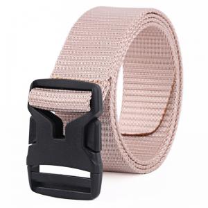 China Pink Unisex Plastic Buckle Nylon Belt Military Polyester 1.5in supplier