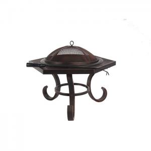 China Hexagon Shape Stainless Steel Charcoal Outdoor Grills Painted Portable Bbq Fire Pit supplier